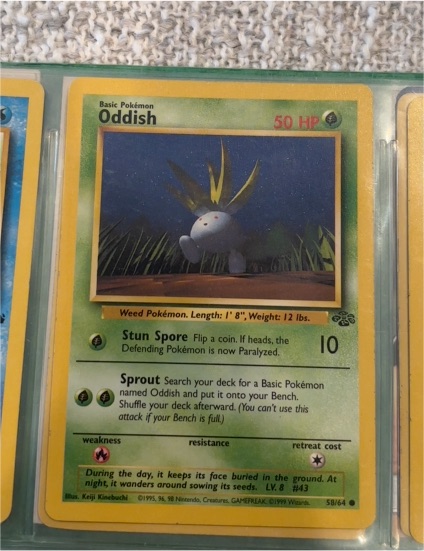 1999 Pokémon Jungle #58 Oddish — front