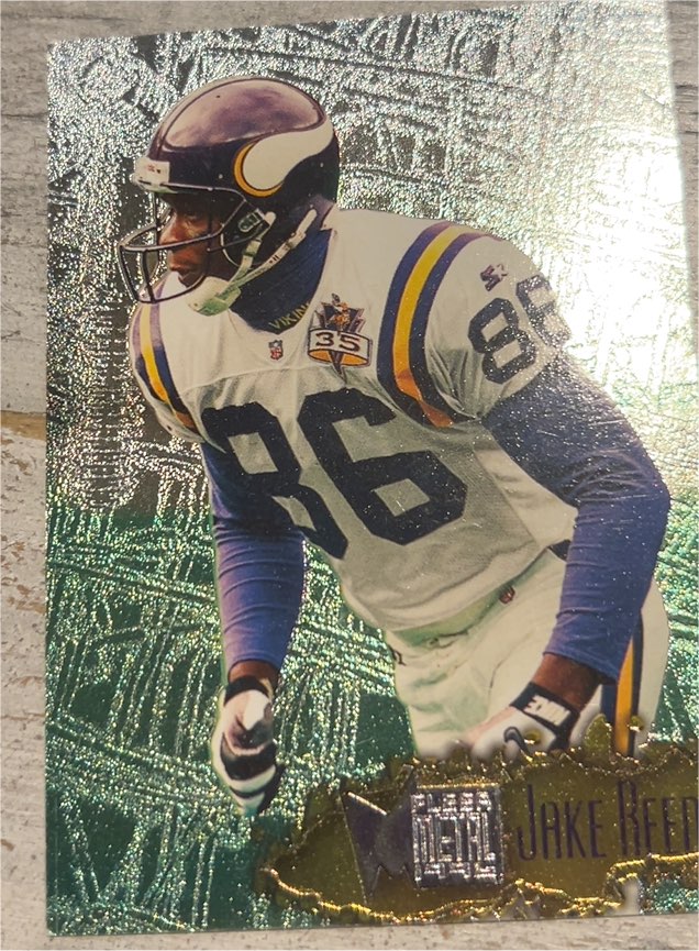 1996 Fleer Metal #71 Jake Reed — front