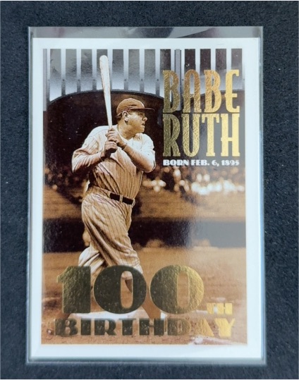 1995 Topps #3 Babe Ruth 100th Birthday — front