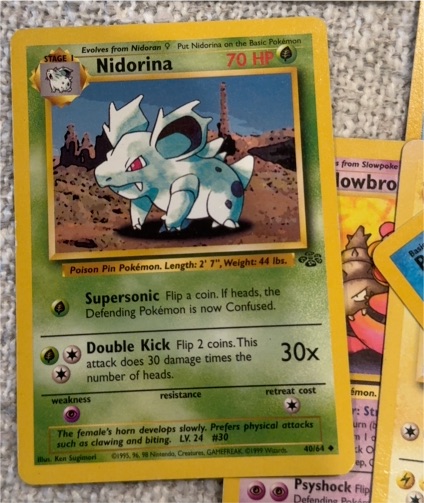 1999 Pokémon Jungle #40 Nidorina — front
