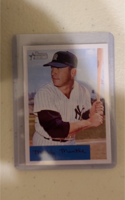 2007 Bowman Heritage #3 Mickey Mantle — front