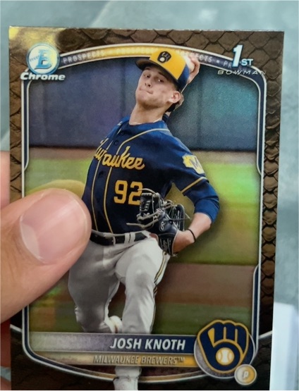 2025 Bowman Chrome Prospects #BCP-136 Josh Knoth — front
