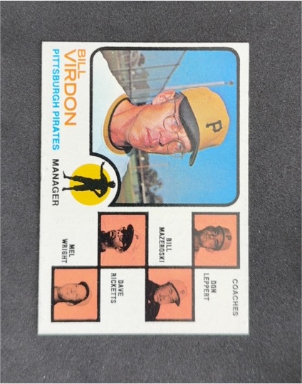 1973 Topps #517 Bill Virdon — front
