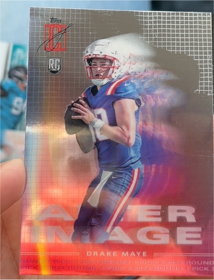 2024 Topps Signature Class #AI-8 Drake Maye After Image — front