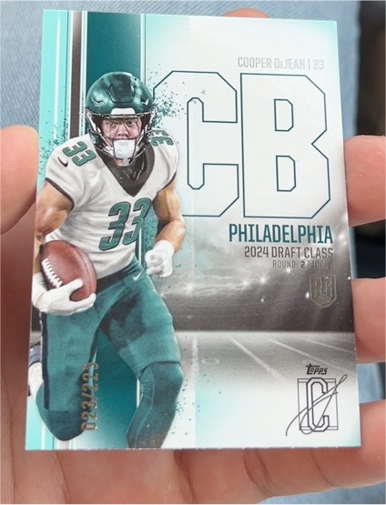 2024 Topps Signature Class #33 Cooper DeJean — front