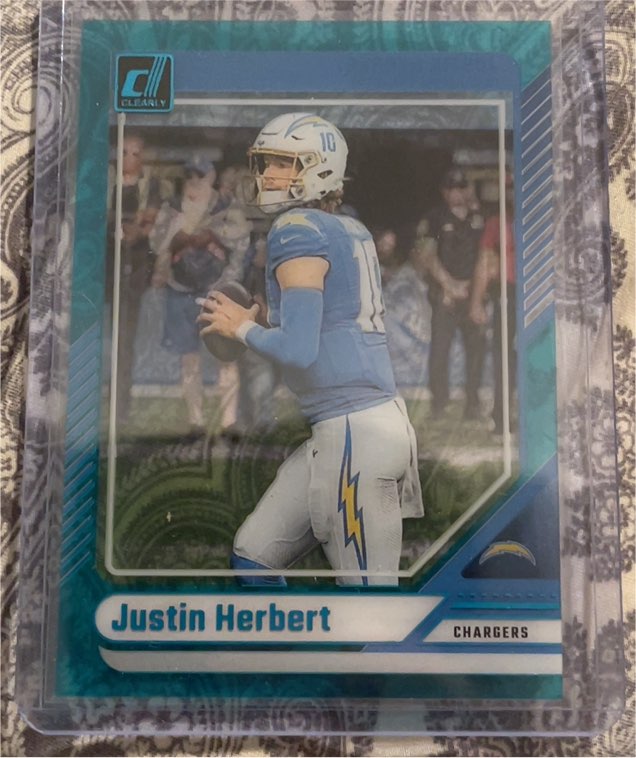 2024 Panini Donruss Clearly #30 Justin Herbert — front