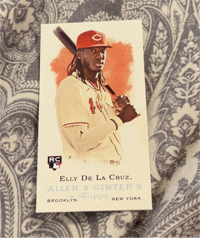 2024 Topps Allen & Ginter Mini #RD-1 Elly De La Cruz Rookie Design Variation — front