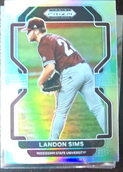 2022 Panini Prizm Draft Picks #PDP34 Landon Sims — front