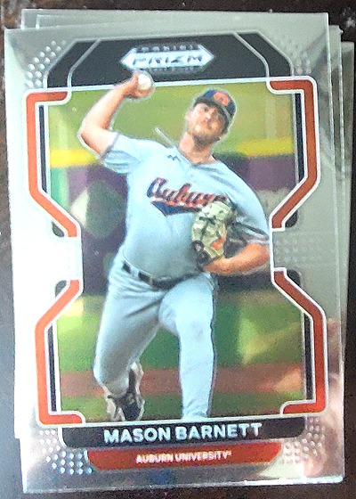 2022 Panini Prizm Mason Barnett Auburn University — front