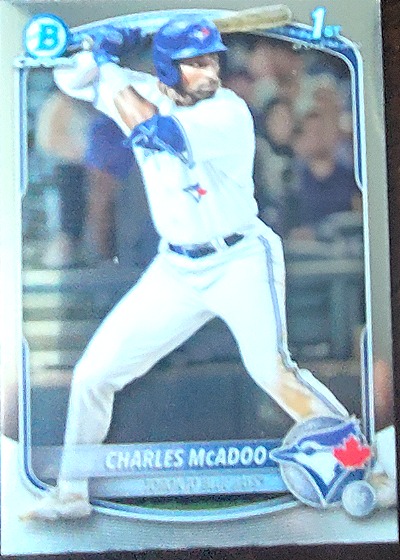 2025 Bowman Chrome Prospects #BCP-150 Charles McAdoo — front