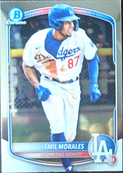2025 Bowman Chrome Prospects #BCP-127 Emil Morales — front