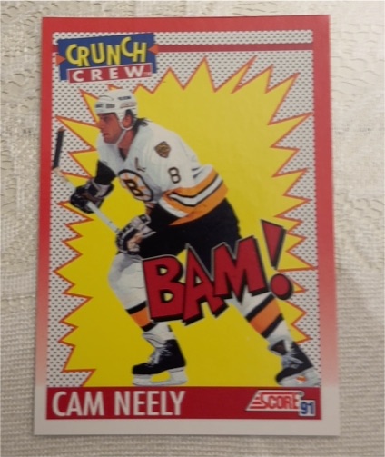 1991-92 Score Crunch Crew #305 Cam Neely — front
