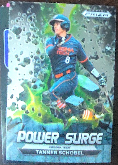 2022 Panini Prizm Draft Picks Power Surge #PS-TS Tanner Schobel — front