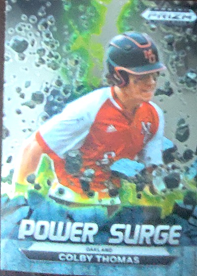 2022 Panini Prizm Draft Picks Power Surge #PS-CT Colby Thomas — front