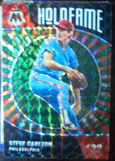 2022 Panini Mosaic #HF-10 Steve Carlton Holofame — front