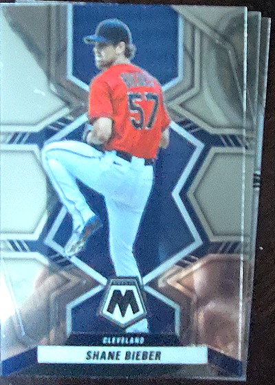 2022 Panini Mosaic #195 Shane Bieber — front