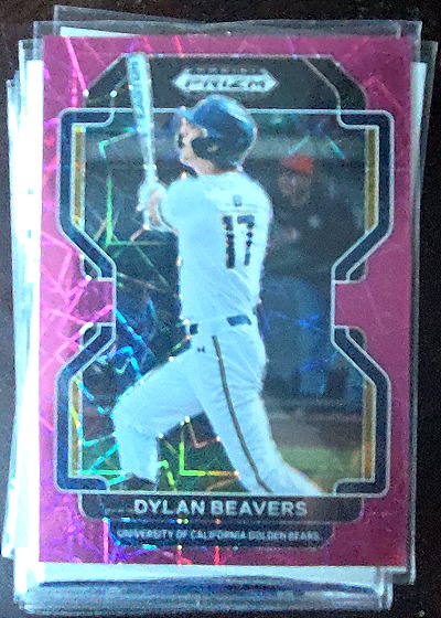 2022 Panini Prizm Draft Picks #PDP33 Dylan Beavers — front