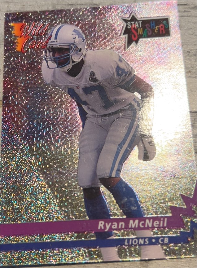 1993 Wild Card Stat Smashers Ryan McNeil — front