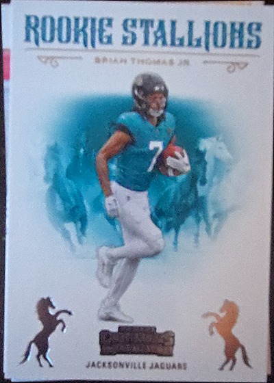 2024 Panini Contenders Football Rookie Stallions #14 Brian Thomas Jr — front