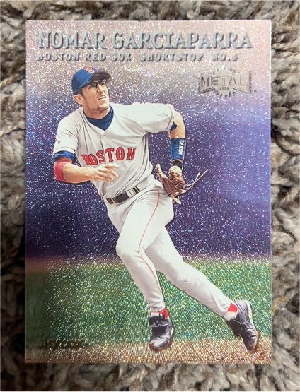 2000 Skybox Metal #12 Nomar Garciaparra — front