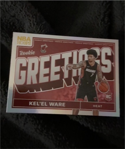 2024-25 Panini NBA Hoops Rookie Greetings #2 Kel'el Ware — front