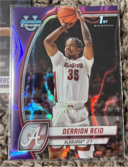2024-25 Bowman University Chrome #20 Derrion Reid — front