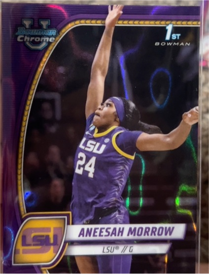 2024-25 Bowman University Chrome #6 Aneesah Morrow — front