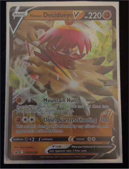 2022 Pokémon Sword & Shield Promo #SWSH238 Hisuian Decidueye V — front