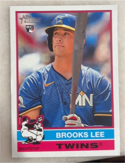 2025 Topps Heritage #63 Brooks Lee — front