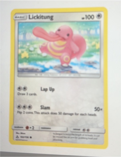 2018 Pokémon Sun & Moon Ultra Prism #102 Lickitung — front