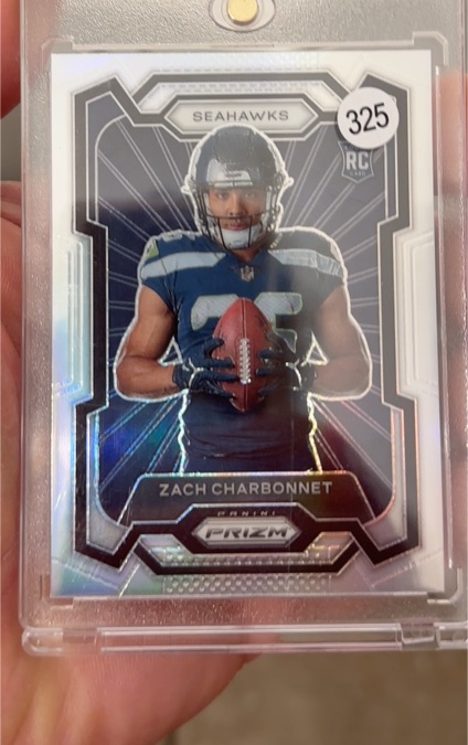 2023 Panini Prizm #325 Zach Charbonnet — front
