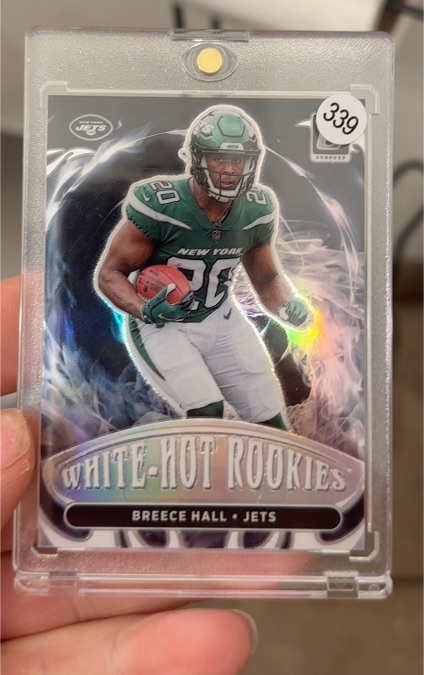 2022 Panini Donruss #WHR-6 Breece Hall White-Hot Rookies — front