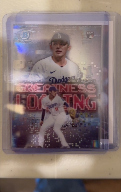 2025 Bowman Chrome #GL-23 Roki Sasaki Greatness Loading RC — front