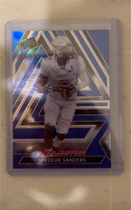 2024 Leaf Press Pass Premium Reflector #Shedeur Sanders — front