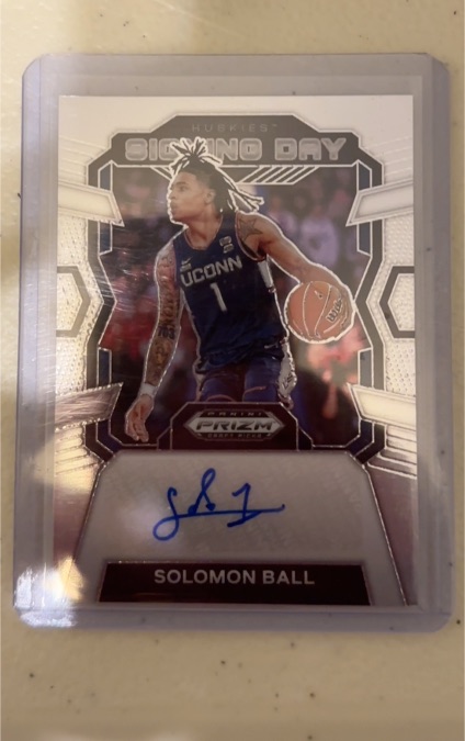 2024 Panini Prizm Draft Picks #SD-BAL Solomon Ball Signing Day — front