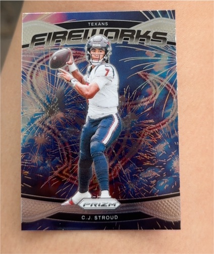 2024 Panini Prizm Fireworks #3 C.J. Stroud — front