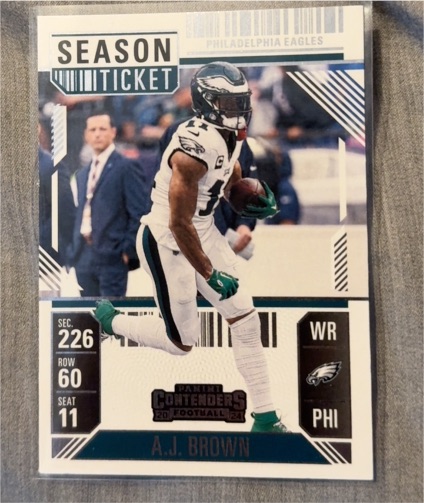 2024 Panini Contenders #81 A.J. Brown Philadelphia Eagles Season Ticket — front