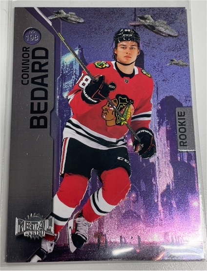 2023-24 Skybox Metal Universe #198 Connor Bedard Rookie — front