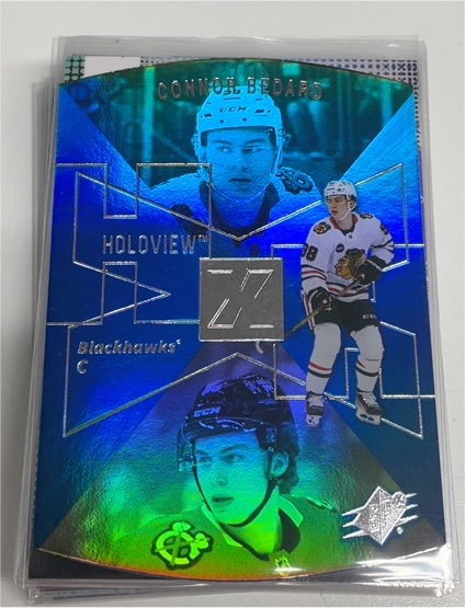 2023-24 Upper Deck Extended Series Holoview Die-Cut #SPX-33 Connor Bedard — front