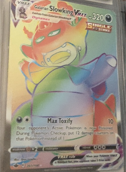 2022 Pokémon TCG Chilling Reign #207 Galarian Slowking VMAX — front