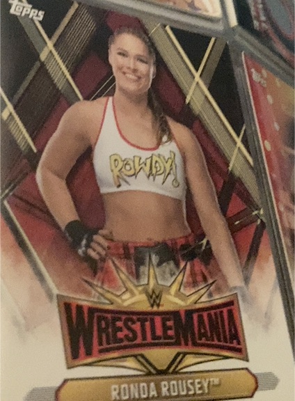 2019 Topps WWE Road to WrestleMania #WM-8 Ronda Rousey — front