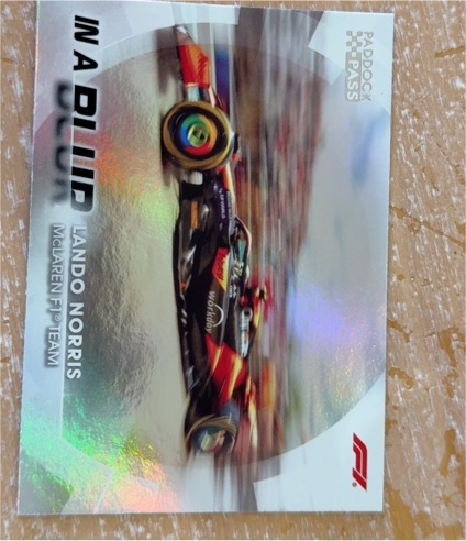 2024 Topps Paddock Pass In A Blur #BL-7 Lando Norris — front