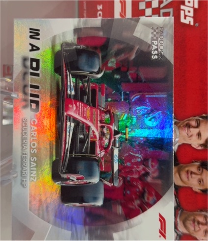 2024 Topps Paddock Pass Formula 1 #BL-4 Carlos Sainz In A Blur — front