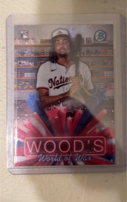 2025 Bowman Chrome #HS-5 James Wood Wood's World of Wax — front