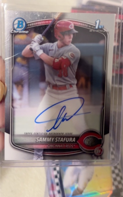 2025 Bowman Chrome #CPA-SS Sammy Stafura — front