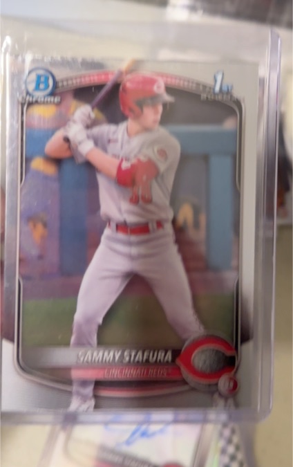 2025 Bowman Chrome #BCP-100 Sammy Stafura — front