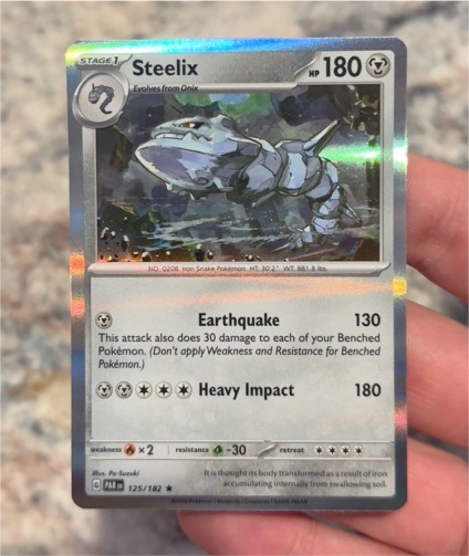 2023 Pokémon SV04: Paradox Rift #125 Steelix — front