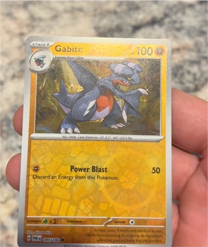 2023 Pokémon TCG Paradox Rift #095 Gabite — front