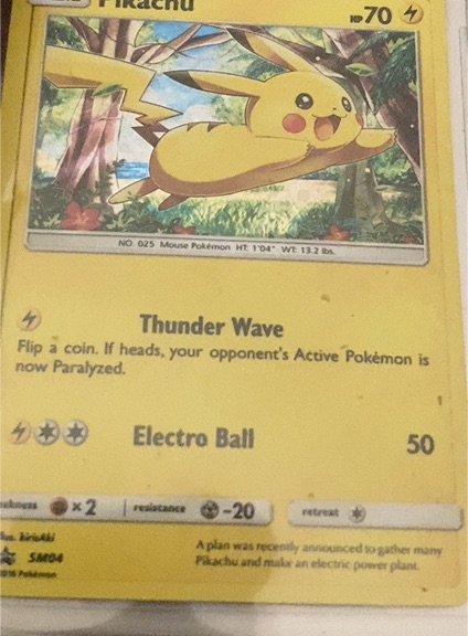 2016 Pokémon Sun & Moon #SM04 Pikachu — front
