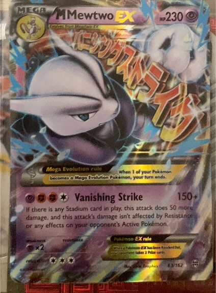 2015 Pokémon TCG XY BREAKthrough #63 Mega M Mewtwo EX — front